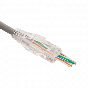Коннектор RJ45 тип EZ, 8P8C, UTP, Cat.5e, универсальный, покрытие 50 микрон,100 шт.